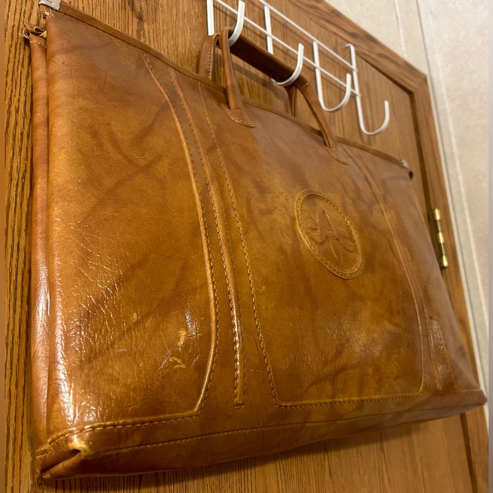 Vintage American Tourister Genuine Leather Portfolio Case/Briefcase - Picture 3 of 12